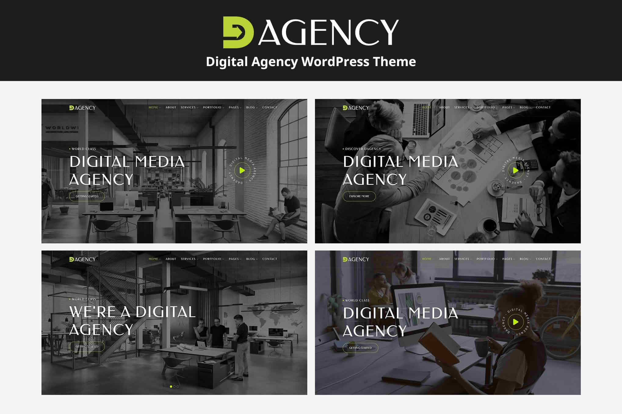 Download Dagency - Digital Agency WordPress Theme GPL WordPress Plugin
