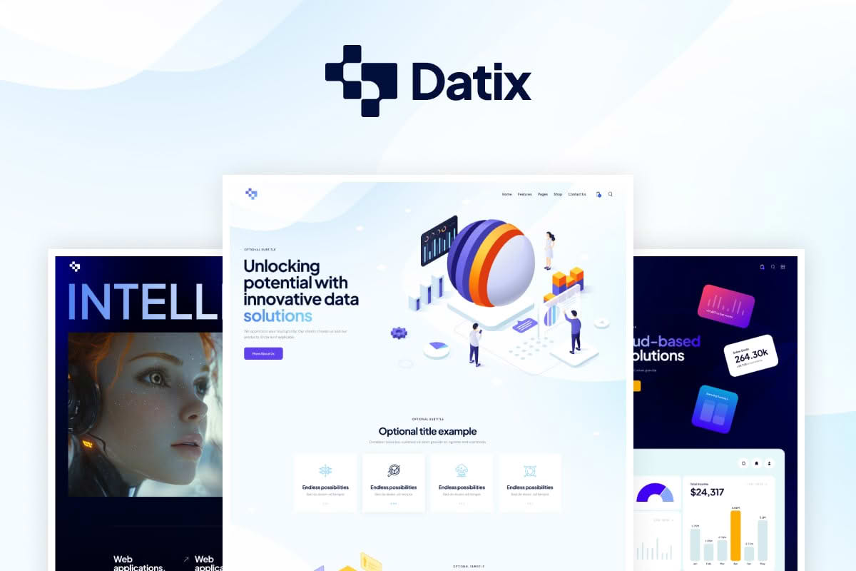 Download Datix - AI Data Science & Analytics WordPress Theme GPL WordPress Plugin