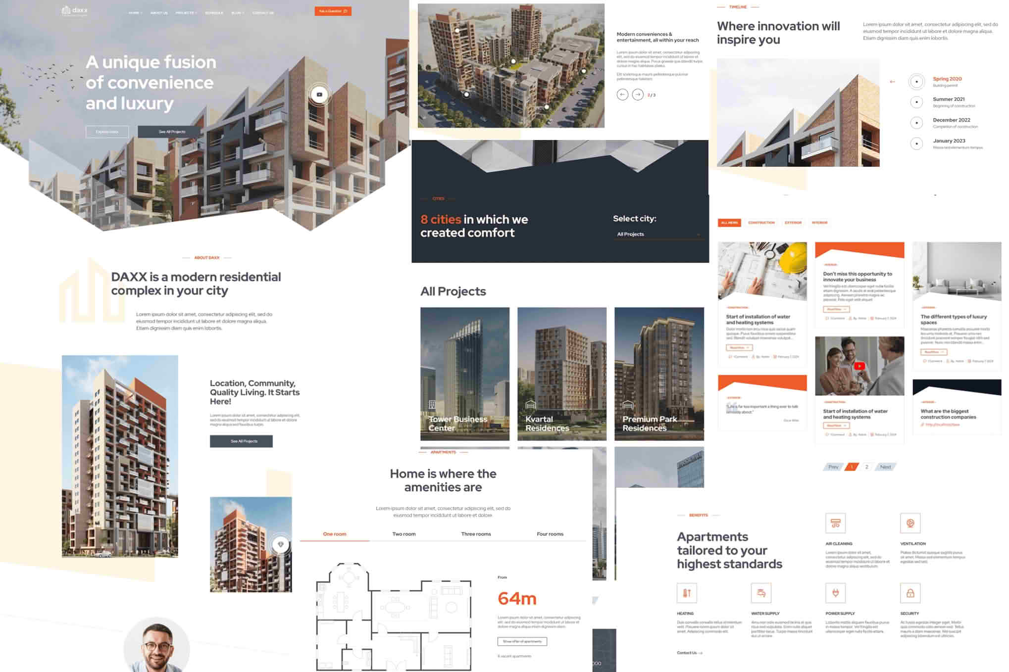 Download DAXX - Apartment Complex WordPress Theme GPL WordPress Plugin