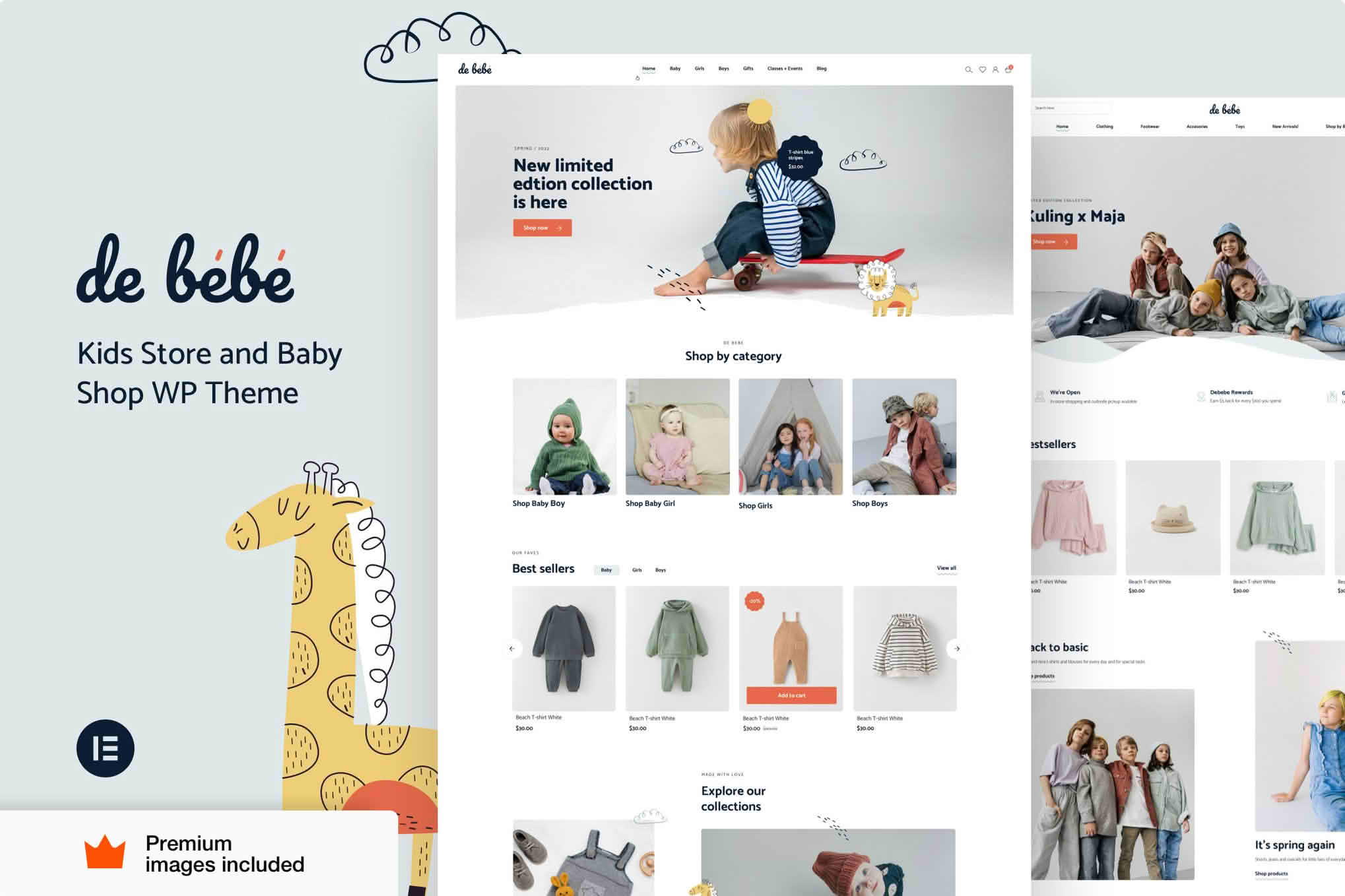 Download Debebe - Kids Fashion eCommerce WordPress Theme GPL WordPress Plugin