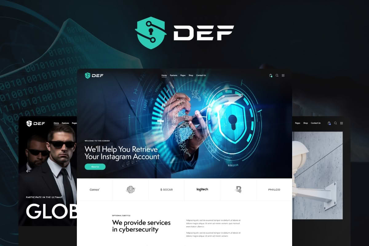 Download Def — CCTV & Bodyguard Security WordPress Theme GPL WordPress Plugin