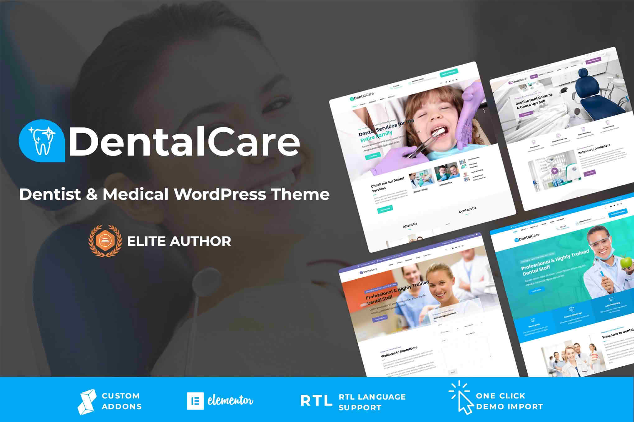 Download Dental Care - Dentist & Medical WordPress Theme GPL WordPress Plugin