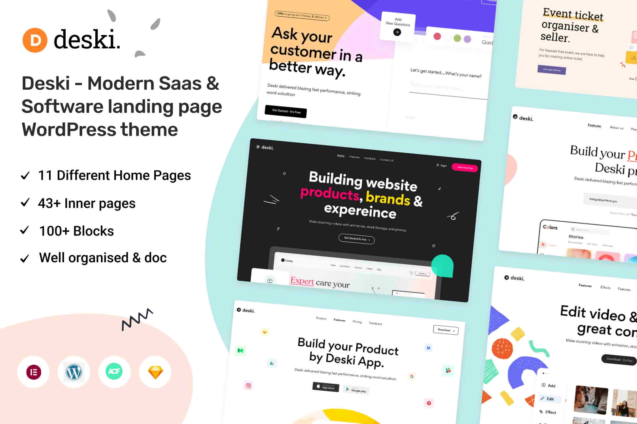 Download Deski - Modern Saas & Software landing page WordPress theme GPL WordPress Plugin