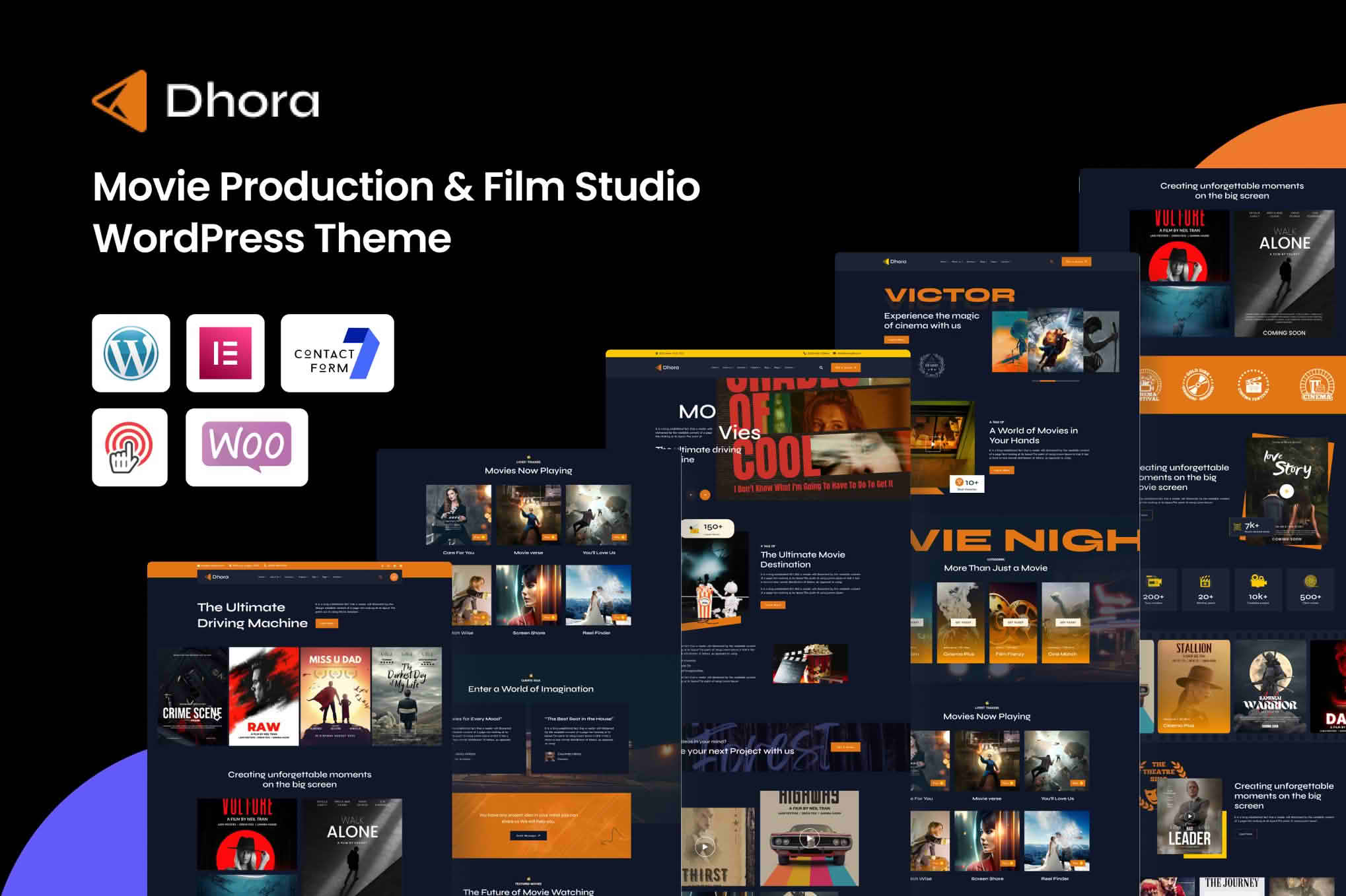 Download Dhora – Movie Production & Film Studio WordPress Theme GPL WordPress Plugin