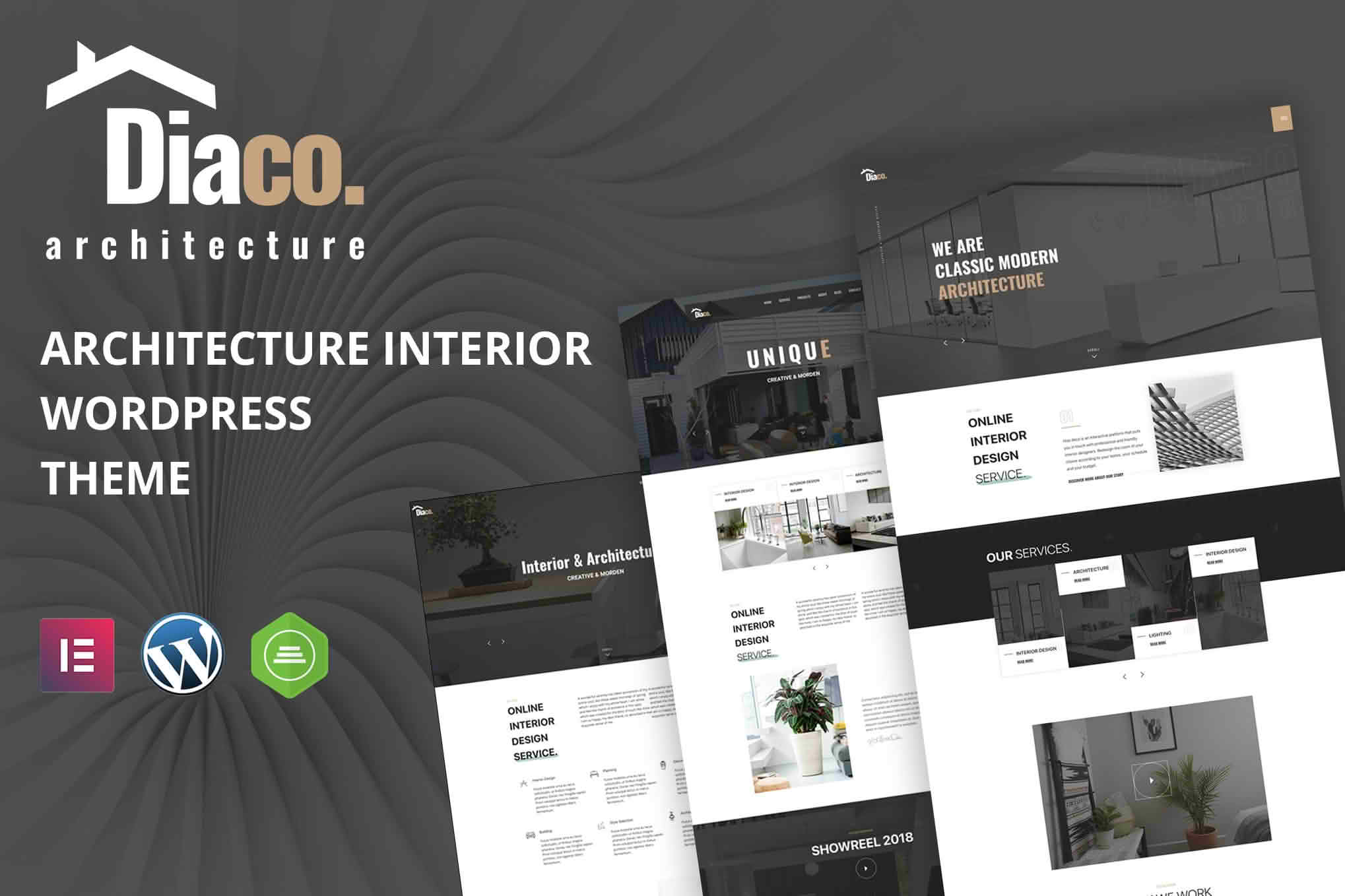 Download Diaco - Architecture & Interior Design Elementor WordPress Theme GPL WordPress Plugin