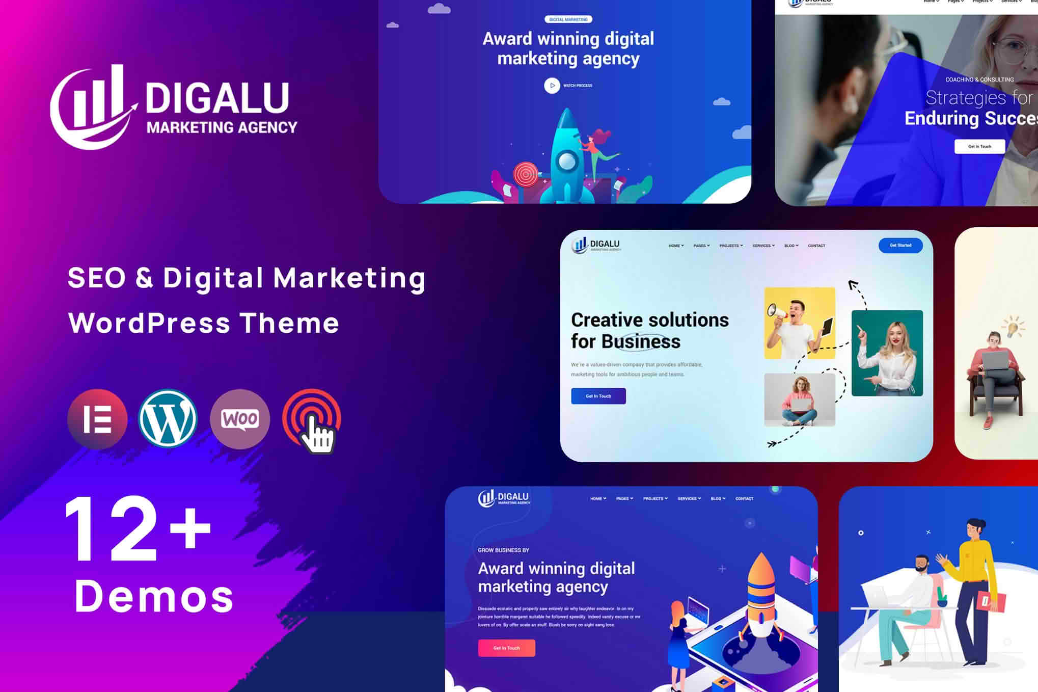 Download Digalu - Marketing Agency WordPress GPL WordPress Plugin