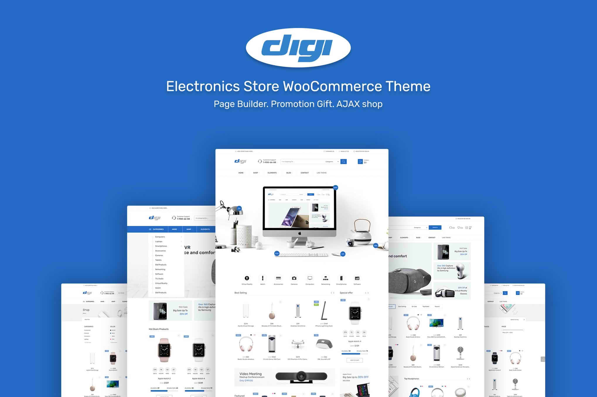 Download Digi - Electronics Store WooCommerce Theme GPL WordPress Plugin