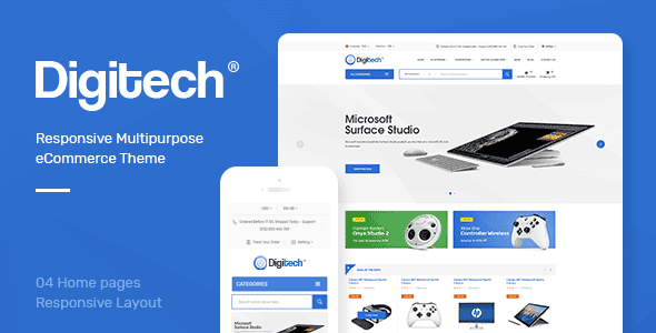 Download Digitech - Technology Theme for WooCommerce WordPress GPL WordPress Plugin