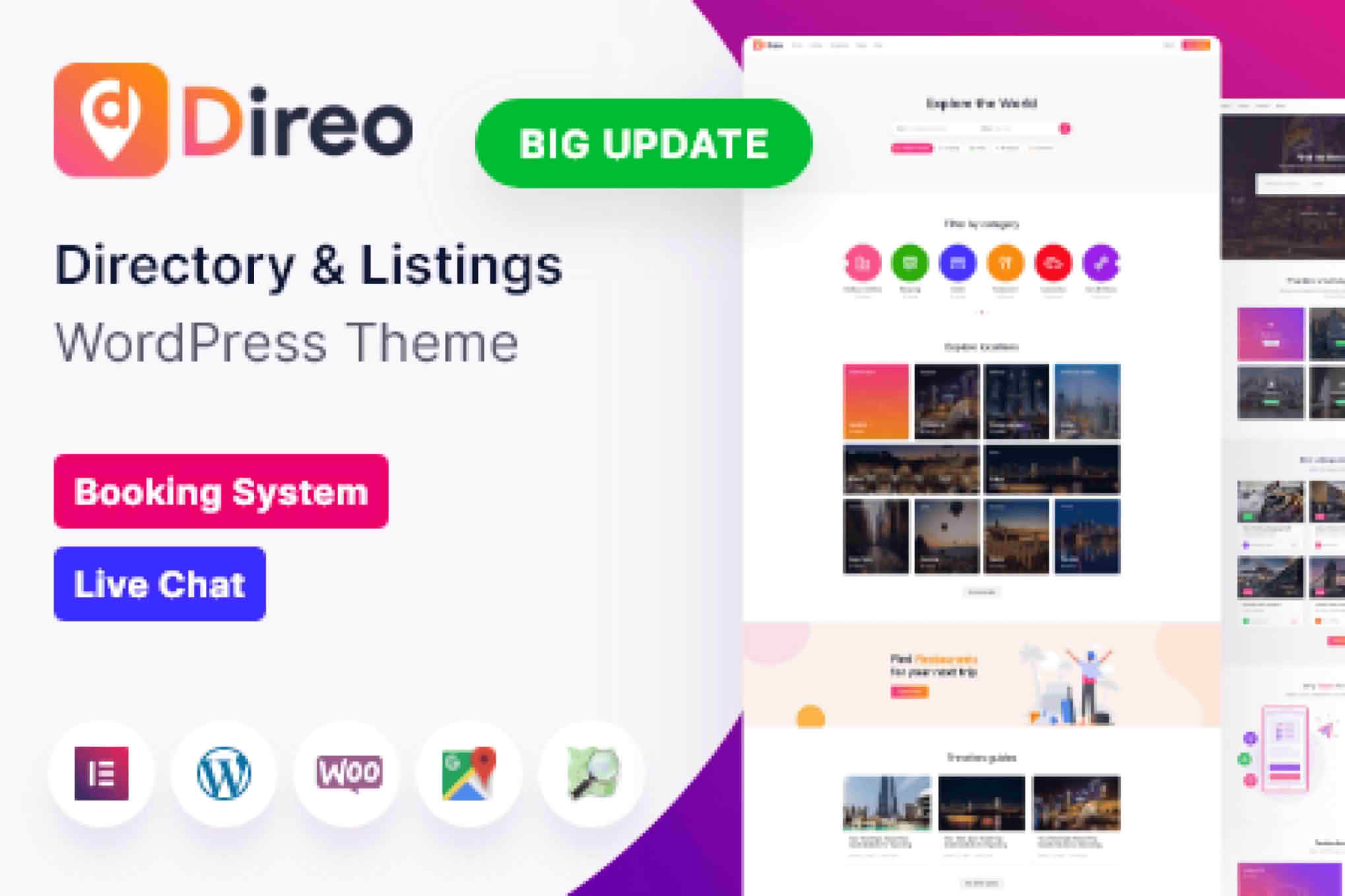 Direo - Directory & Listing WordPress Theme