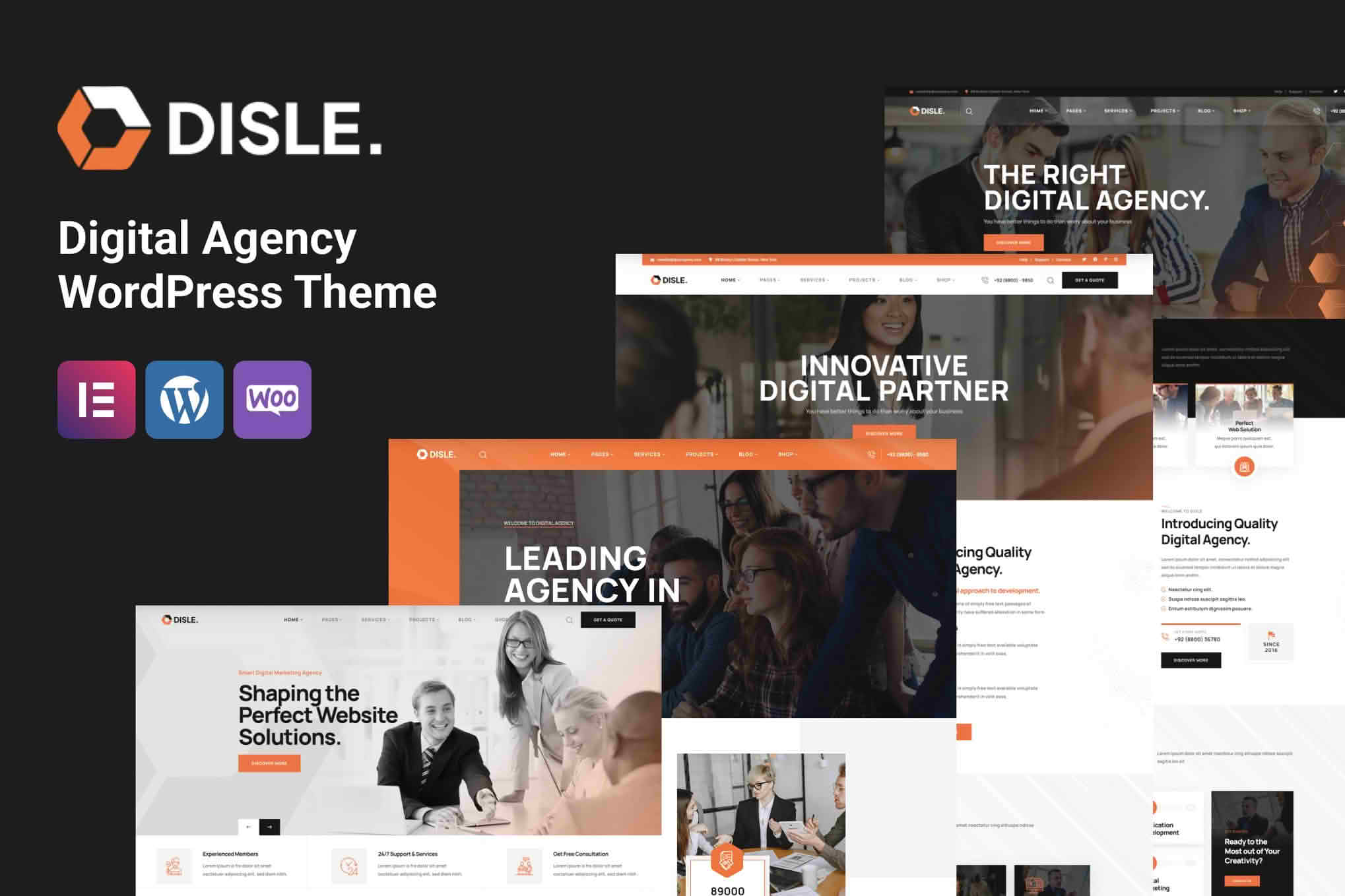 Download Disle - Digital Agency WordPress Theme GPL WordPress Plugin