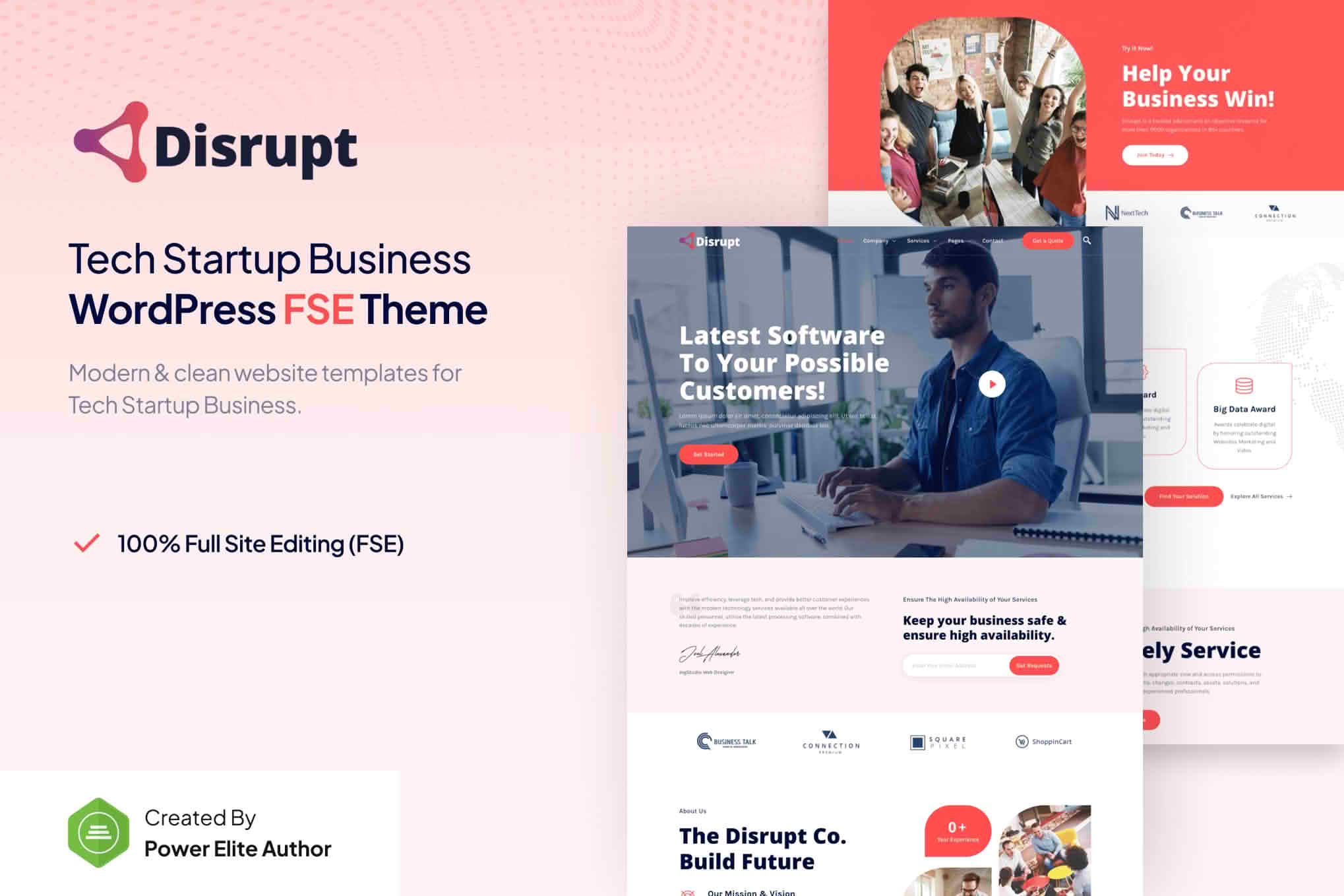 Download Disrupt – Tech Startup Business FSE WordPress Theme GPL WordPress Plugin