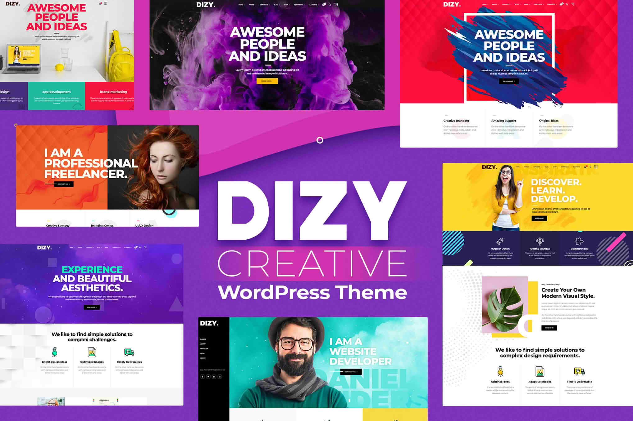 Download Dizy - Creative Portfolio Theme GPL WordPress Plugin
