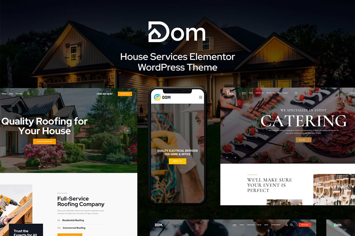 Download Dom - House Services Elementor WordPress Theme GPL WordPress Plugin
