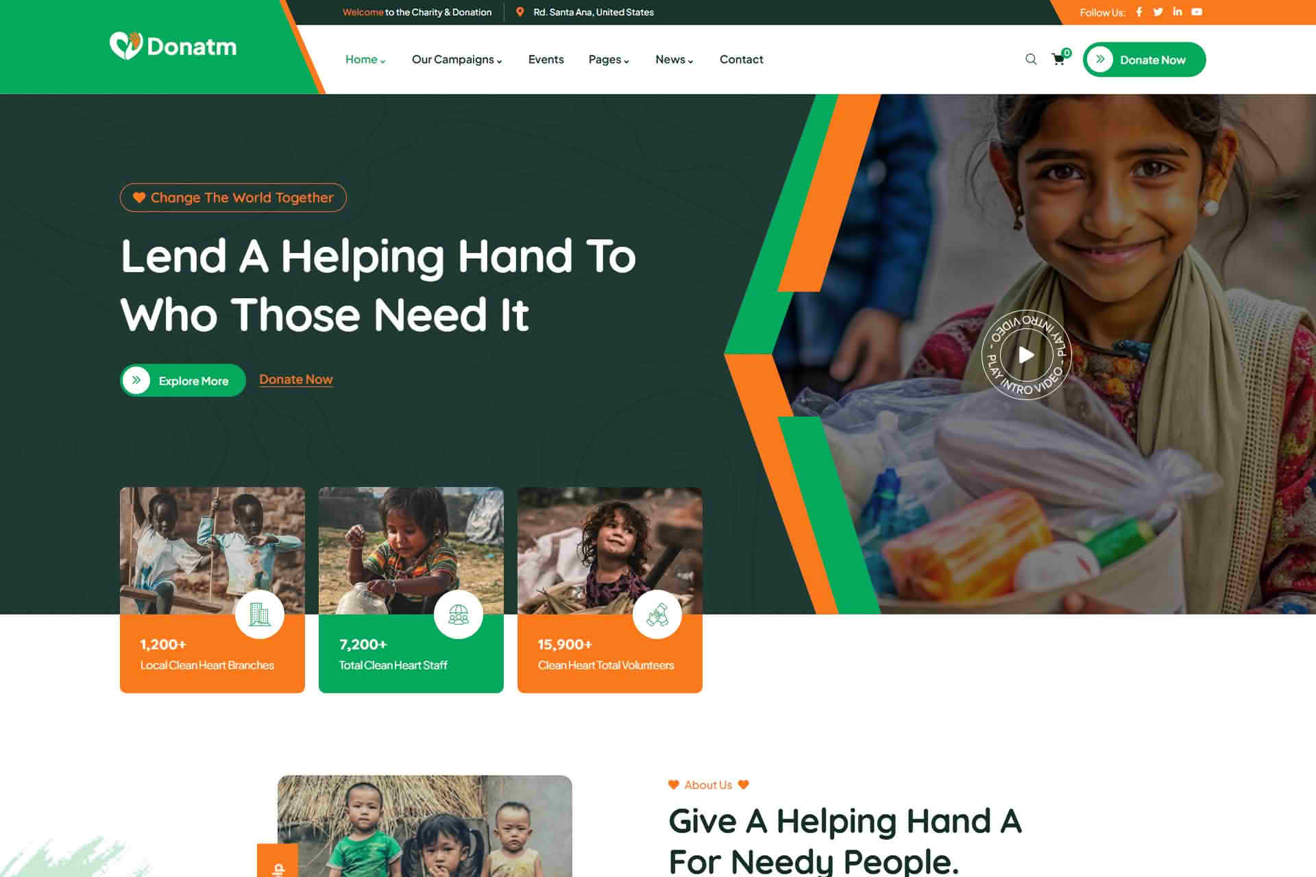 Download Donatm - Nonprofit Charity WordPress Theme GPL WordPress Plugin