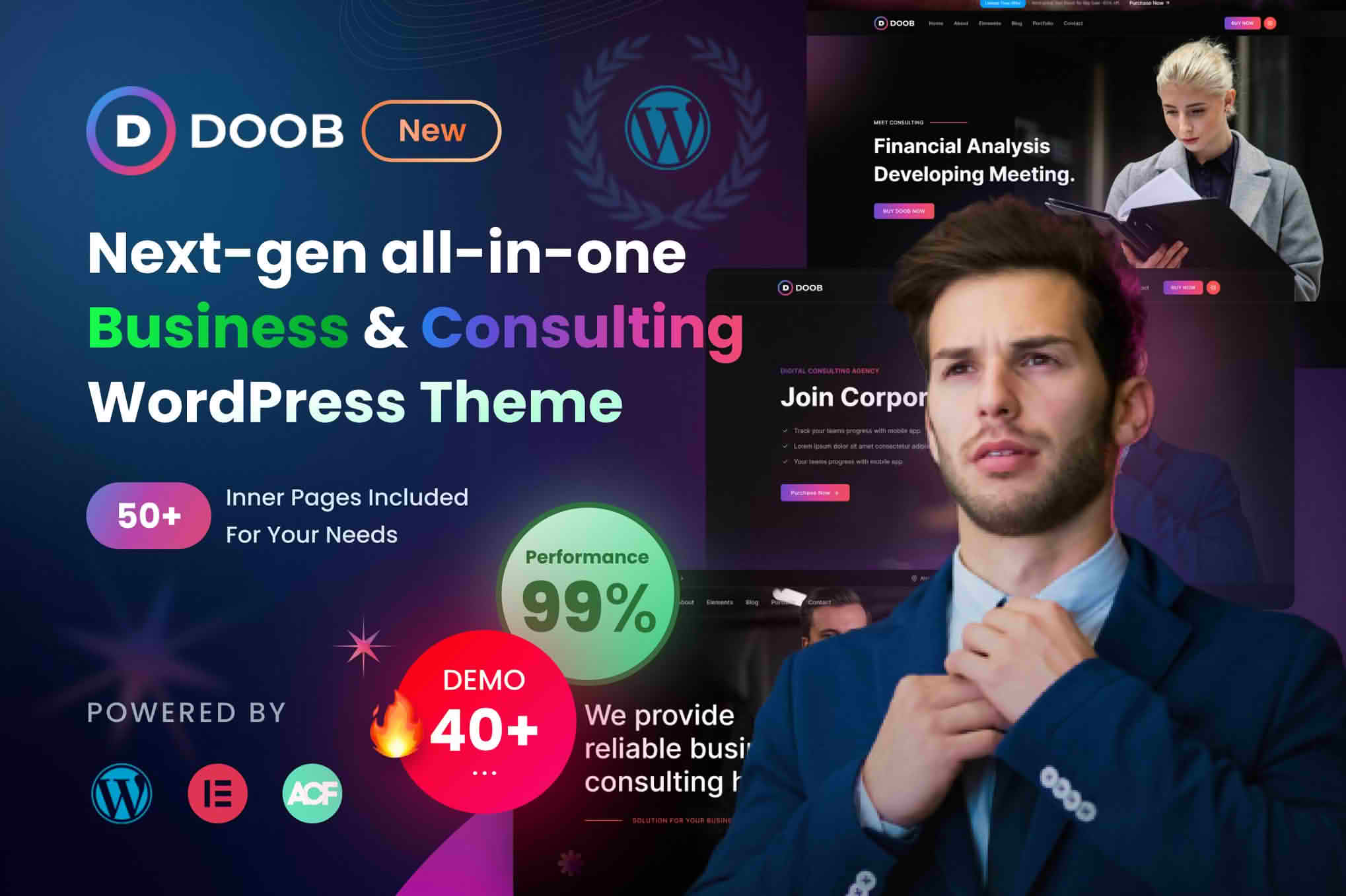 Download Doob - Business & Consulting WordPress Theme GPL WordPress Plugin