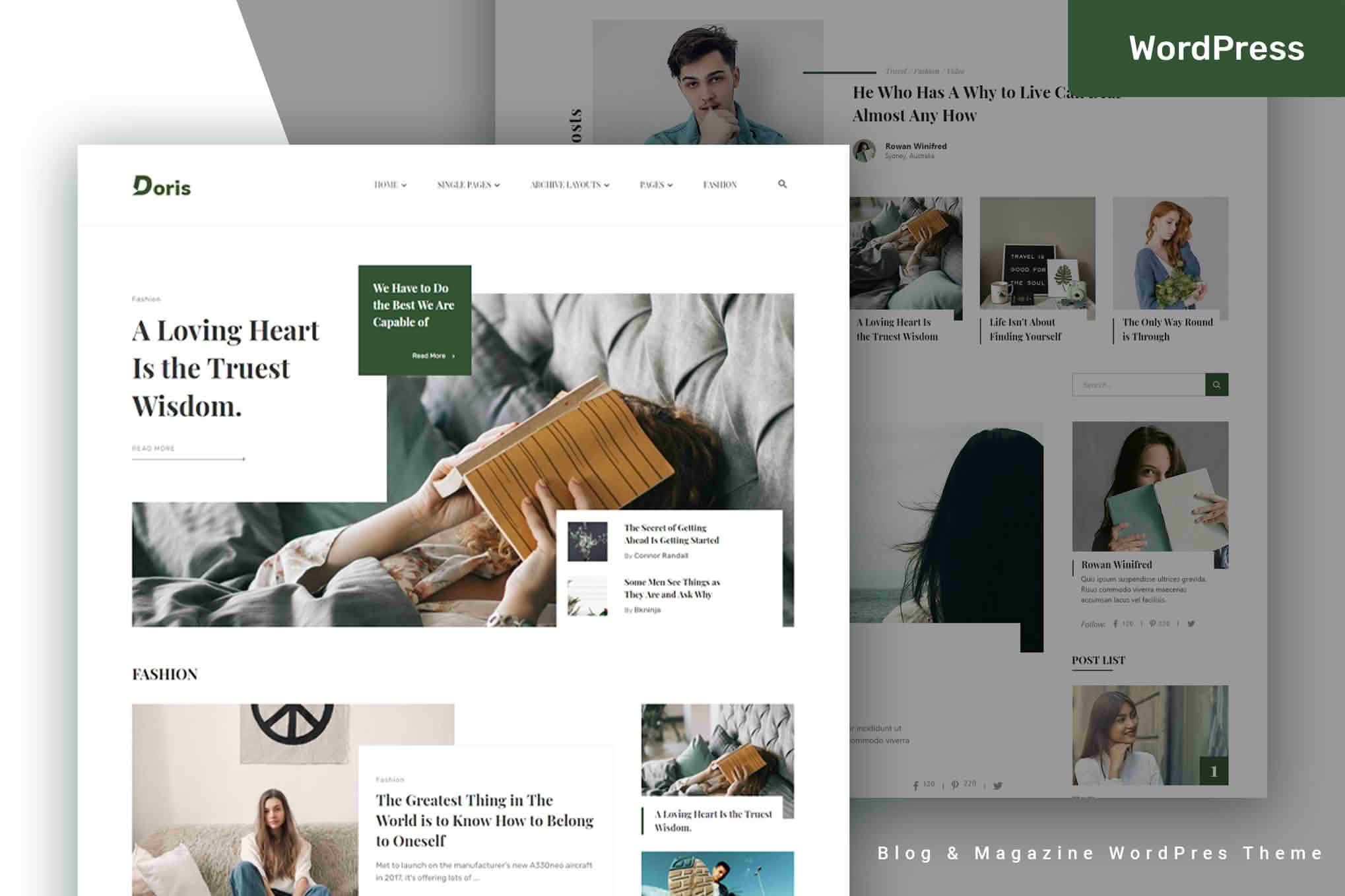 Download Doris - Creative WordPress Blog and Magazine Theme GPL WordPress Plugin