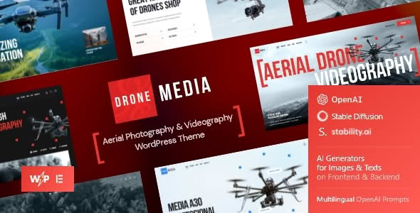 Download Drone Media | Aerial Photography & Videography Theme GPL WordPress Plugin