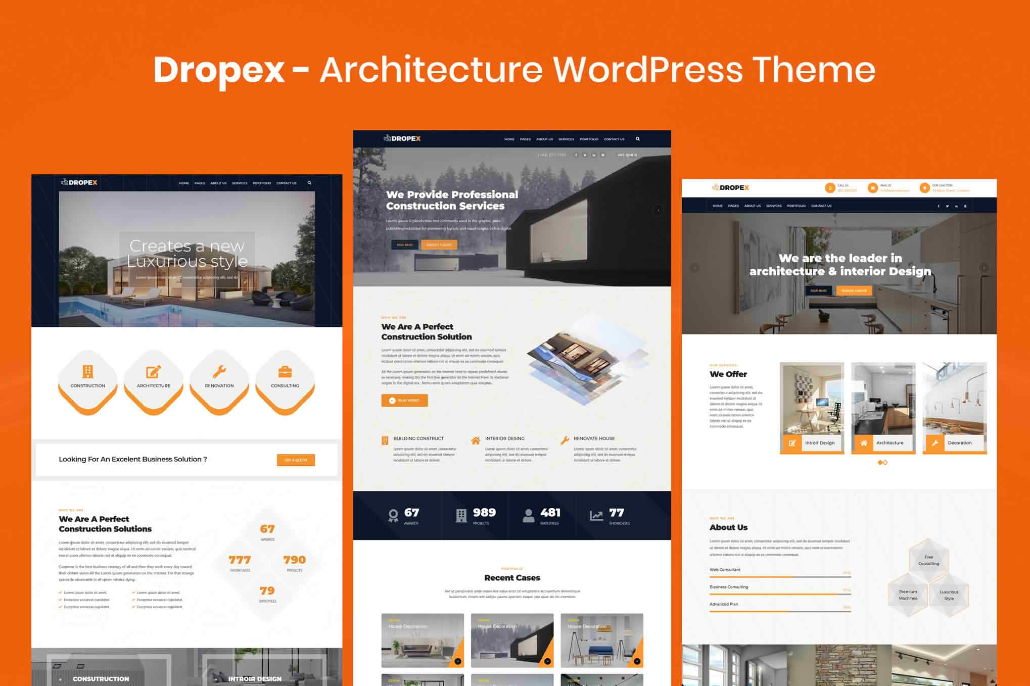 Download Dropex - Architecture WordPress Theme GPL WordPress Plugin