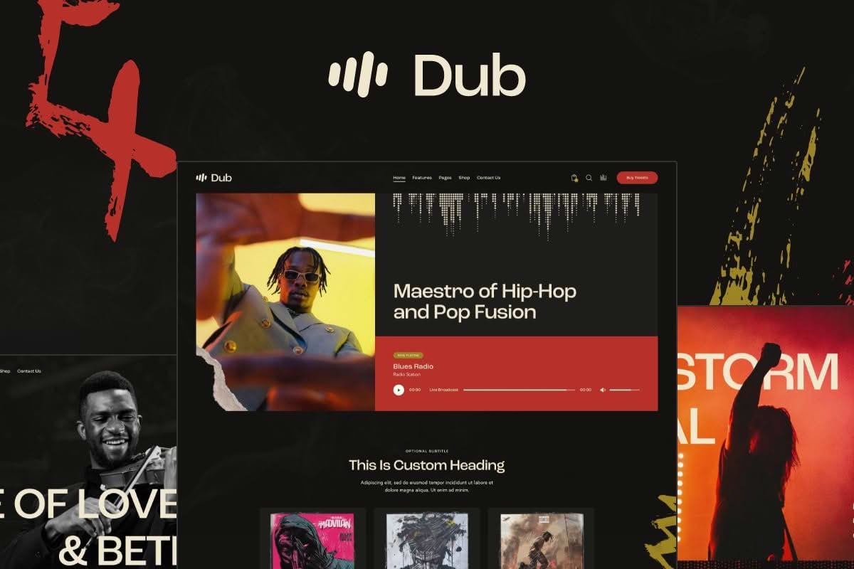 Download Dub - Music WordPress Theme GPL WordPress Plugin