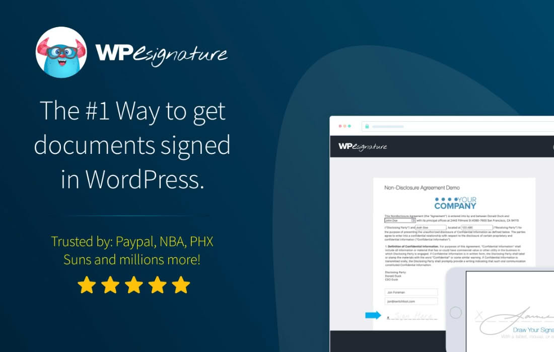 Download WP E-Signature  (Business Add-ons)