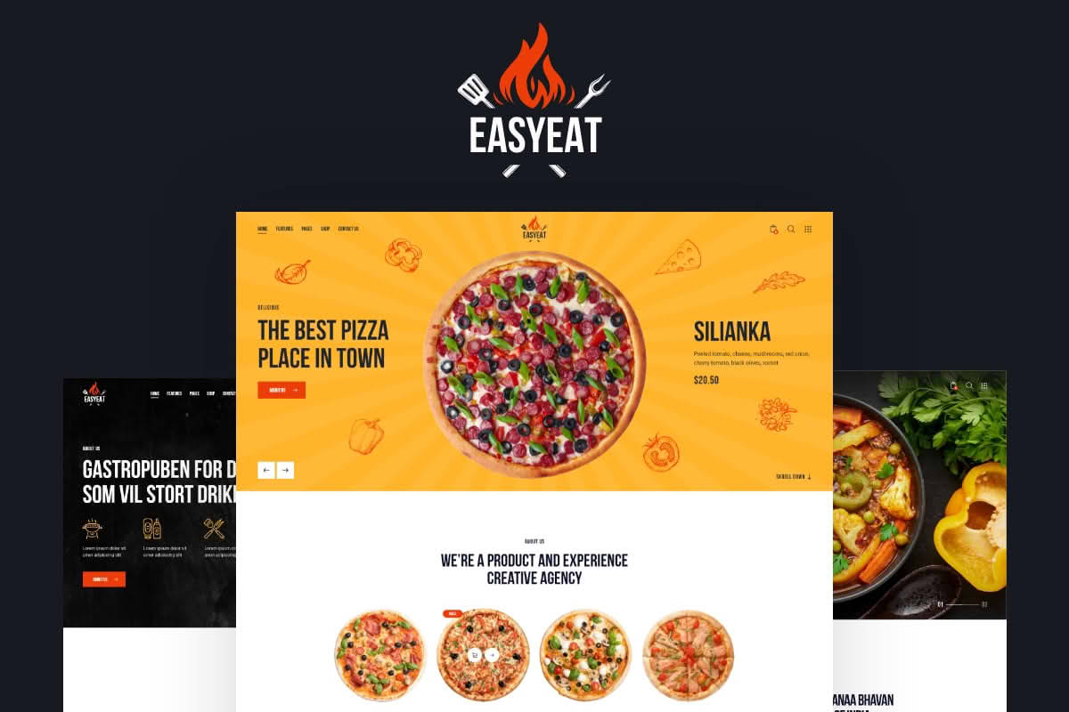 Download EasyEat - Street Food Restaurant WordPress Theme GPL WordPress Plugin