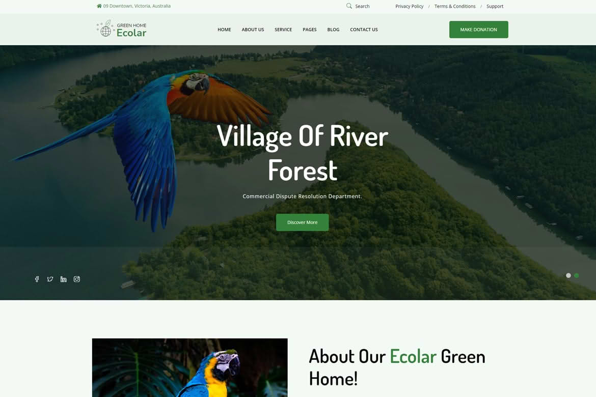 Download Ecolar - Environment & Ecology WordPress Theme GPL WordPress Plugin