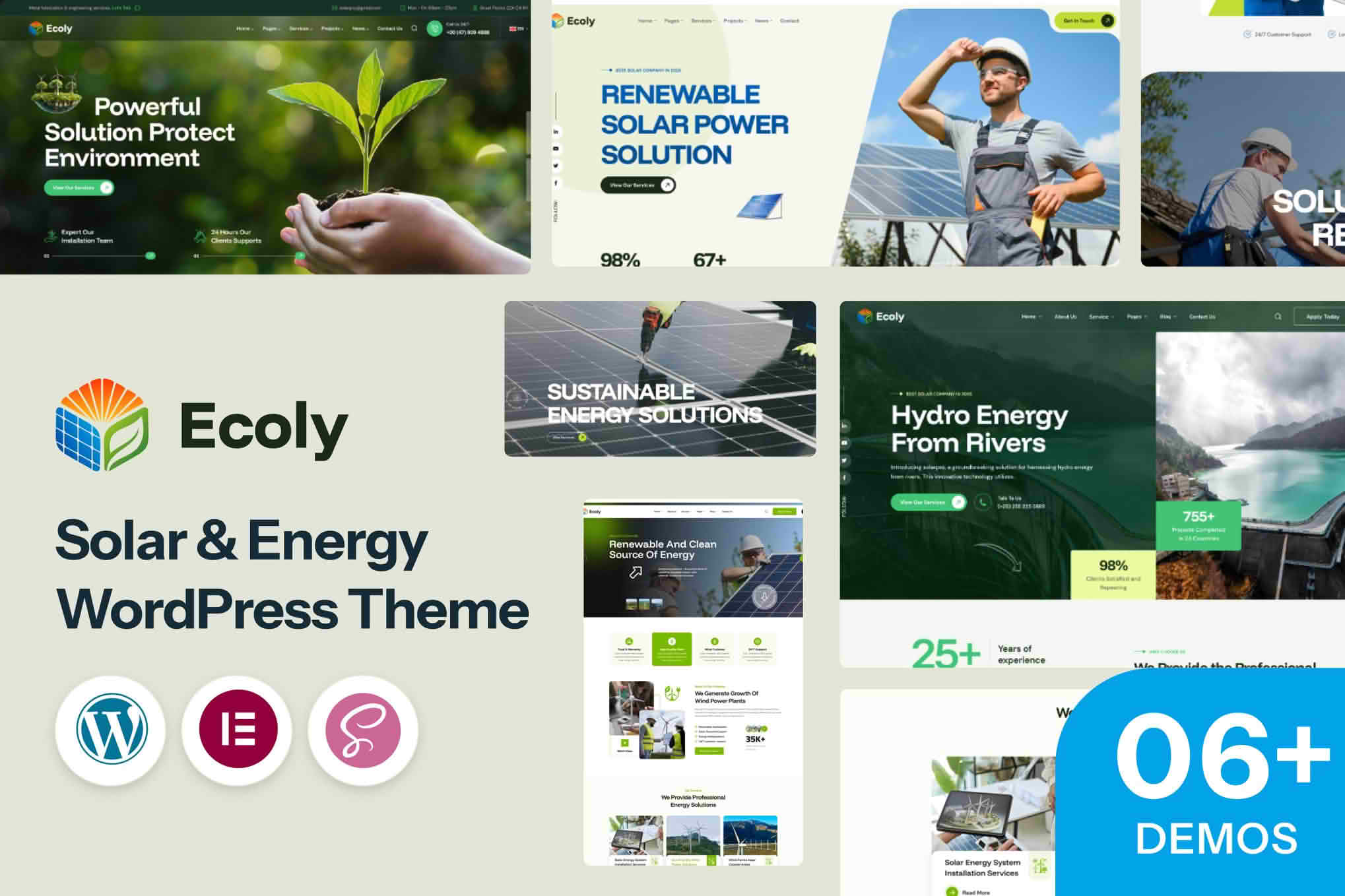 Ecoly - Solar Ecology & Environment WordPress Theme