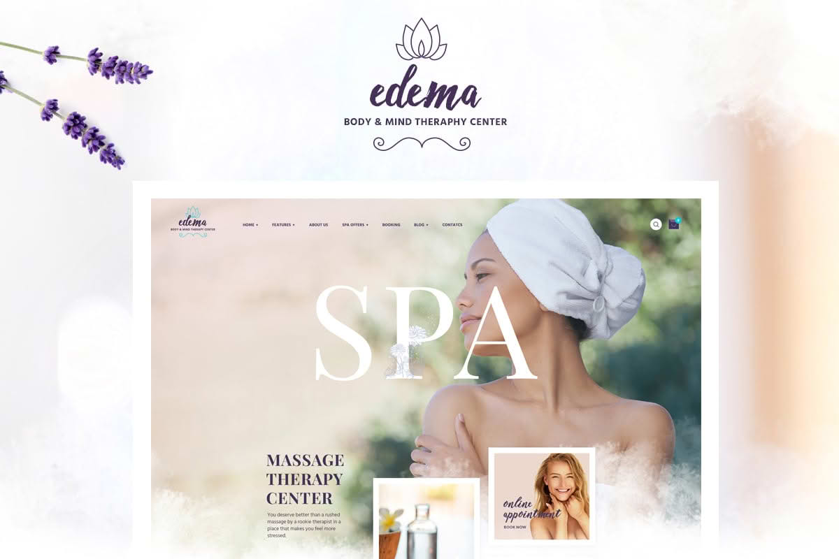 Download Edema - Wellness & Spa WordPress Theme features GPL WordPress Plugin