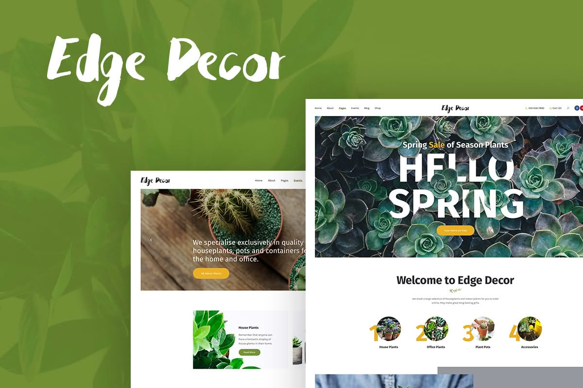 Download Edge Decor | Gardening & Landscaping Modern WordPress Theme GPL WordPress Plugin