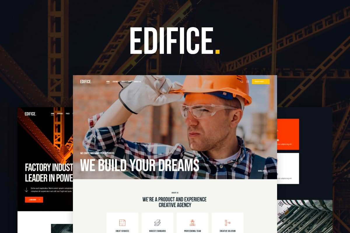 Download Edifice - Construction & Building Architecture WordPress Theme GPL WordPress Plugin
