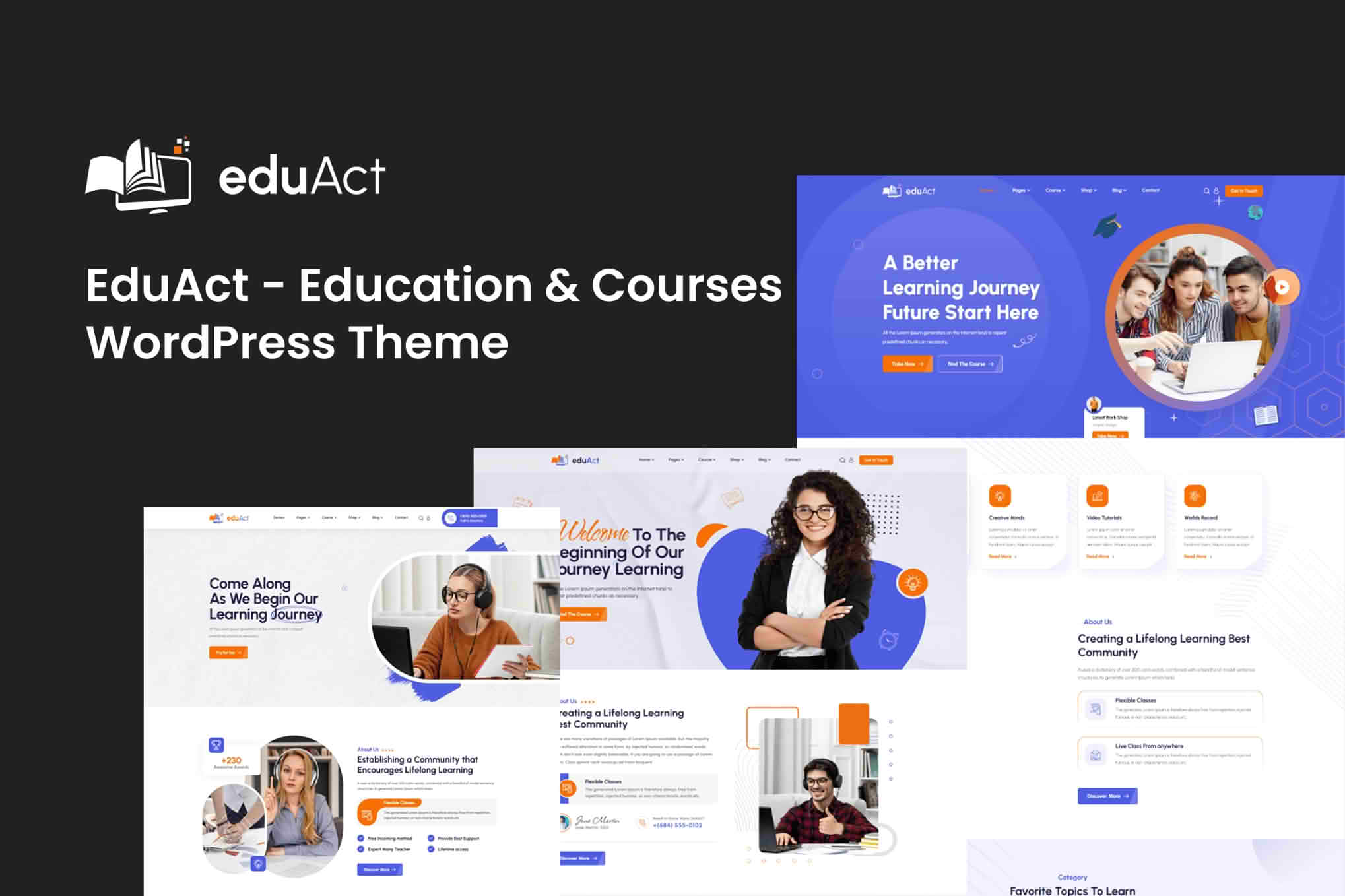 EduAct - Education & Courses WordPress Theme