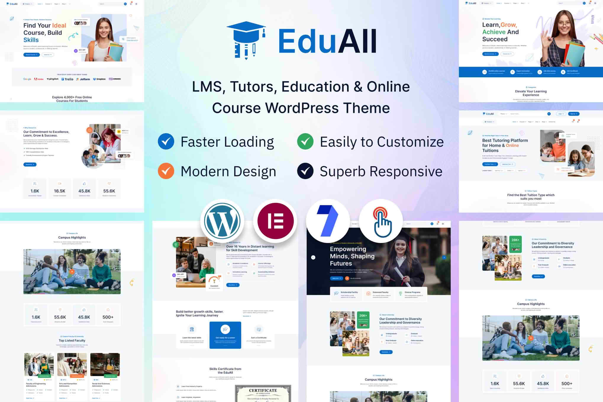Download EduAll - Education LMS Tutors & Online Course WordPress Theme Multipurpose GPL WordPress Plugin