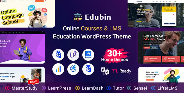 Download Edubin - Education WordPress Theme GPL WordPress Plugin