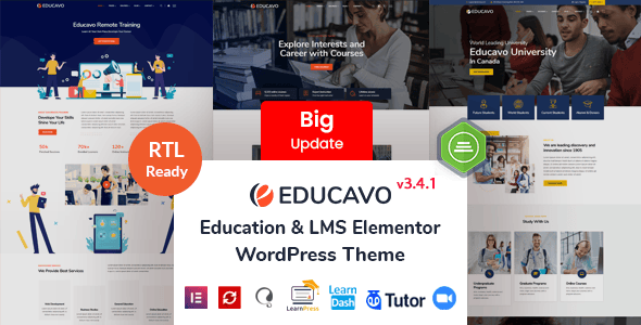 Download Educavo - Online Courses & Education WordPress Theme GPL WordPress Plugin