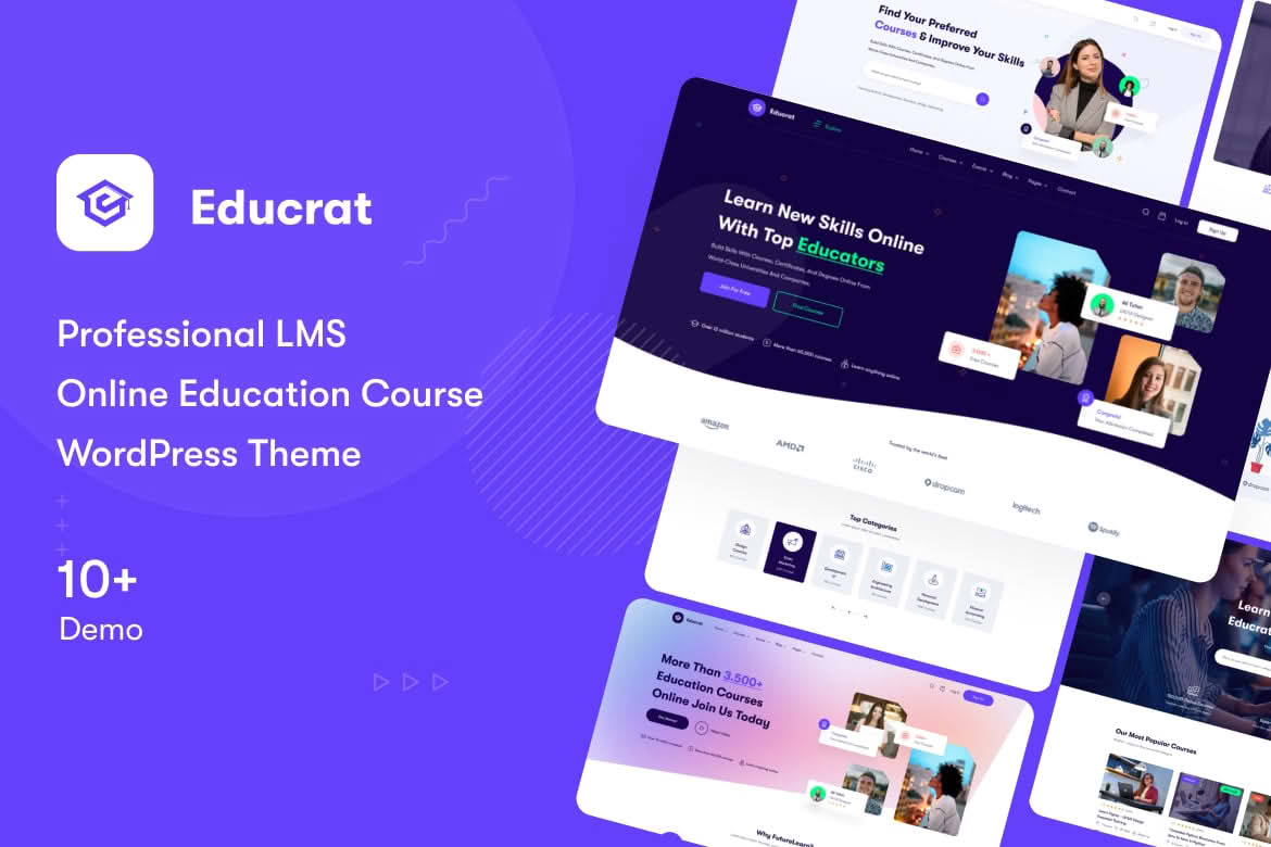 Download Educrat - Online Course Education WordPress Theme GPL WordPress Plugin