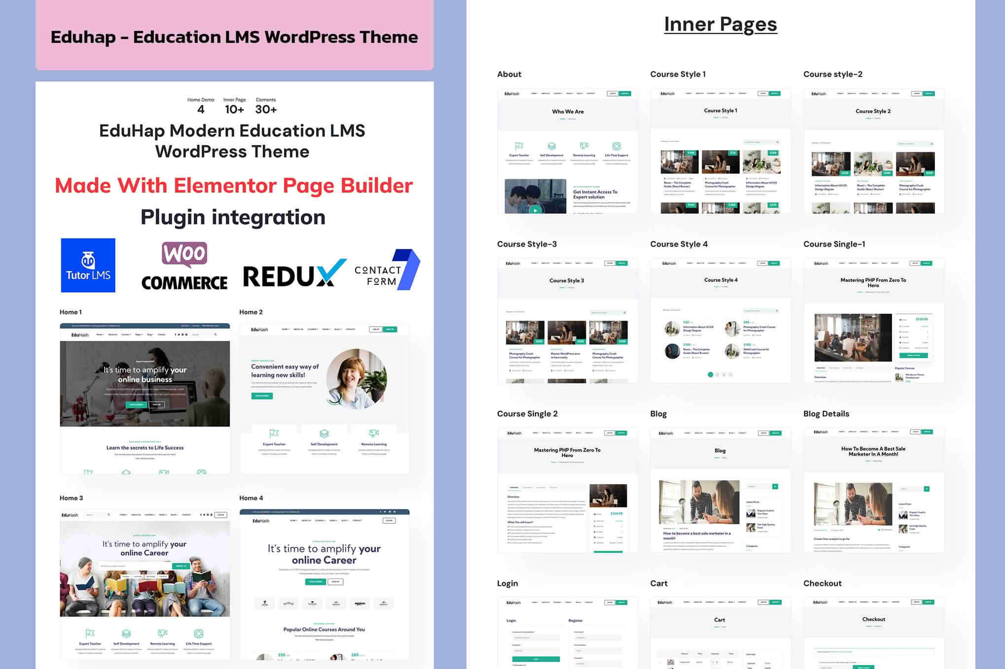 Download Eduhap - Education LMS WordPress Theme GPL WordPress Plugin