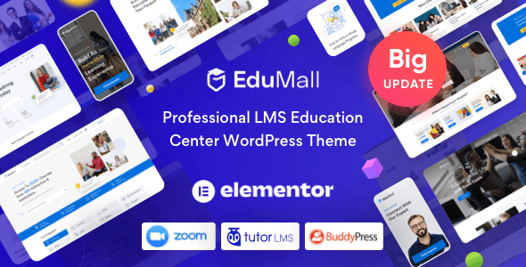 Download EduMall - Professional LMS Education Center WordPress Theme GPL WordPress Plugin