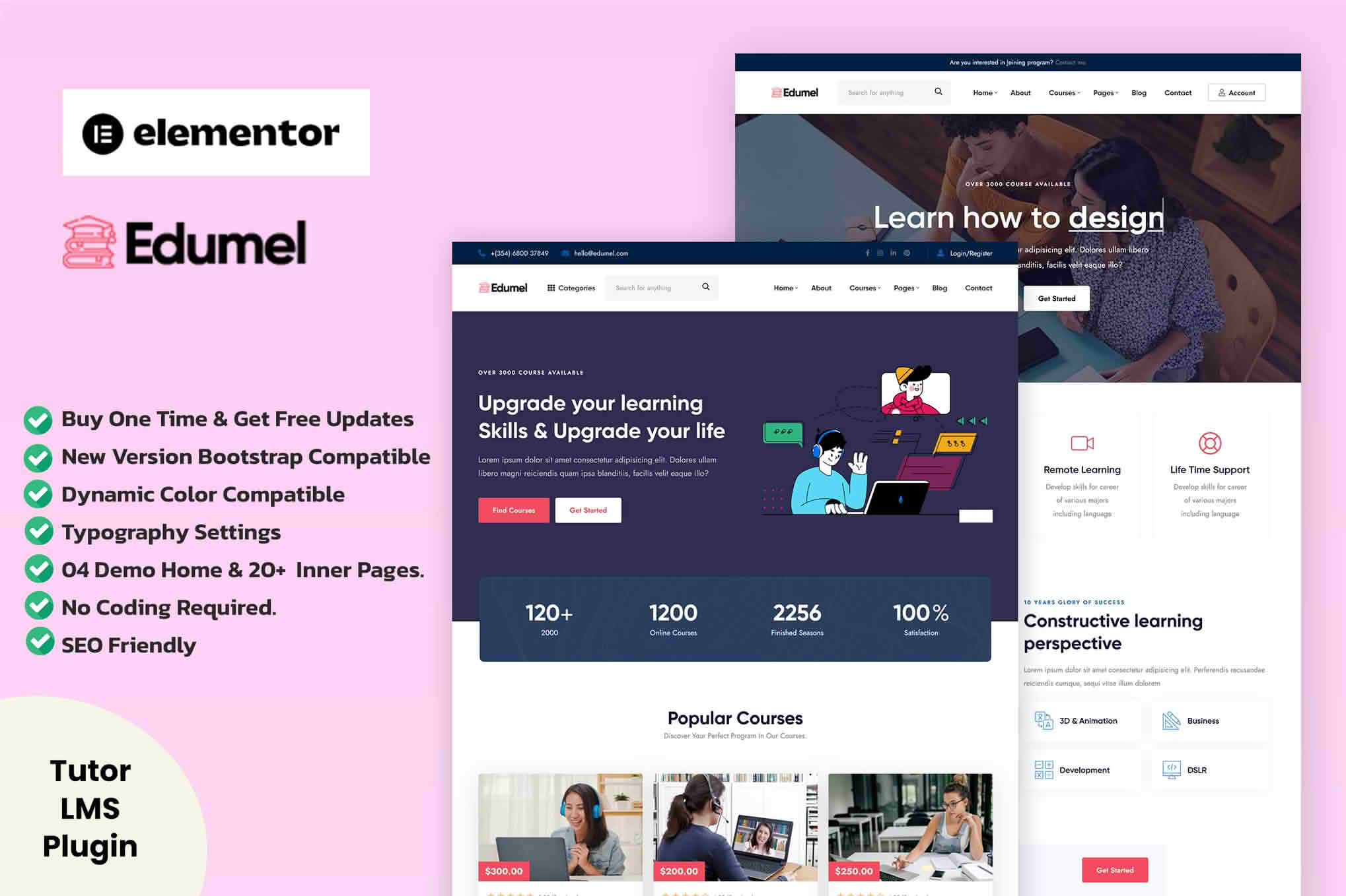 Download Edumel- Education LMS WordPress Theme GPL WordPress Plugin