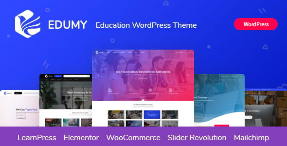 Download Edumy - LMS Online Education Course WordPress Theme GPL WordPress Plugin