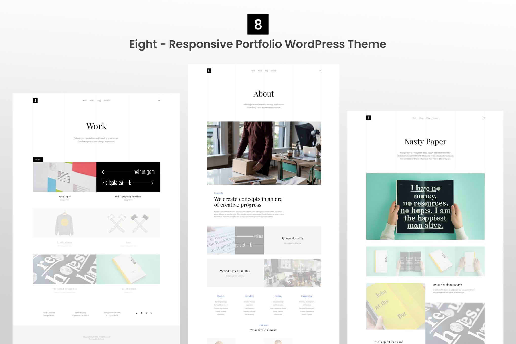 Download Eight - Responsive Portfolio WordPress Theme GPL WordPress Plugin