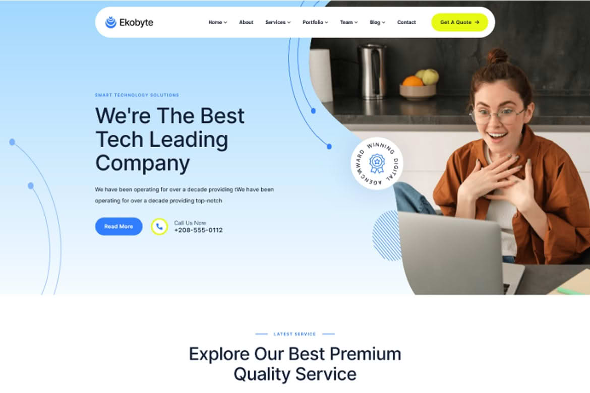 Download Ekobyte - IT Service & Technology WordPress Theme GPL WordPress Plugin