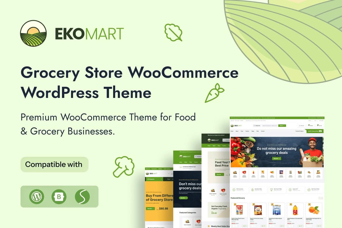 Ekomart - Grocery Shop WooCommerce WordPress Theme