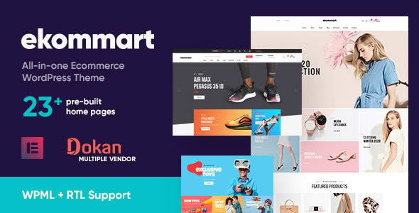 Download ekommart - All-in-one eCommerce WordPress Theme GPL WordPress Plugin
