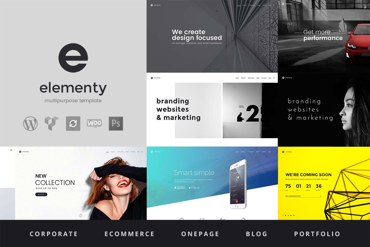 Download Elementy - Multipurpose One & Multi Page WordPress Theme GPL WordPress Plugin
