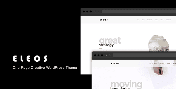 Download Eleos - One Page Creative WordPress Theme GPL WordPress Plugin