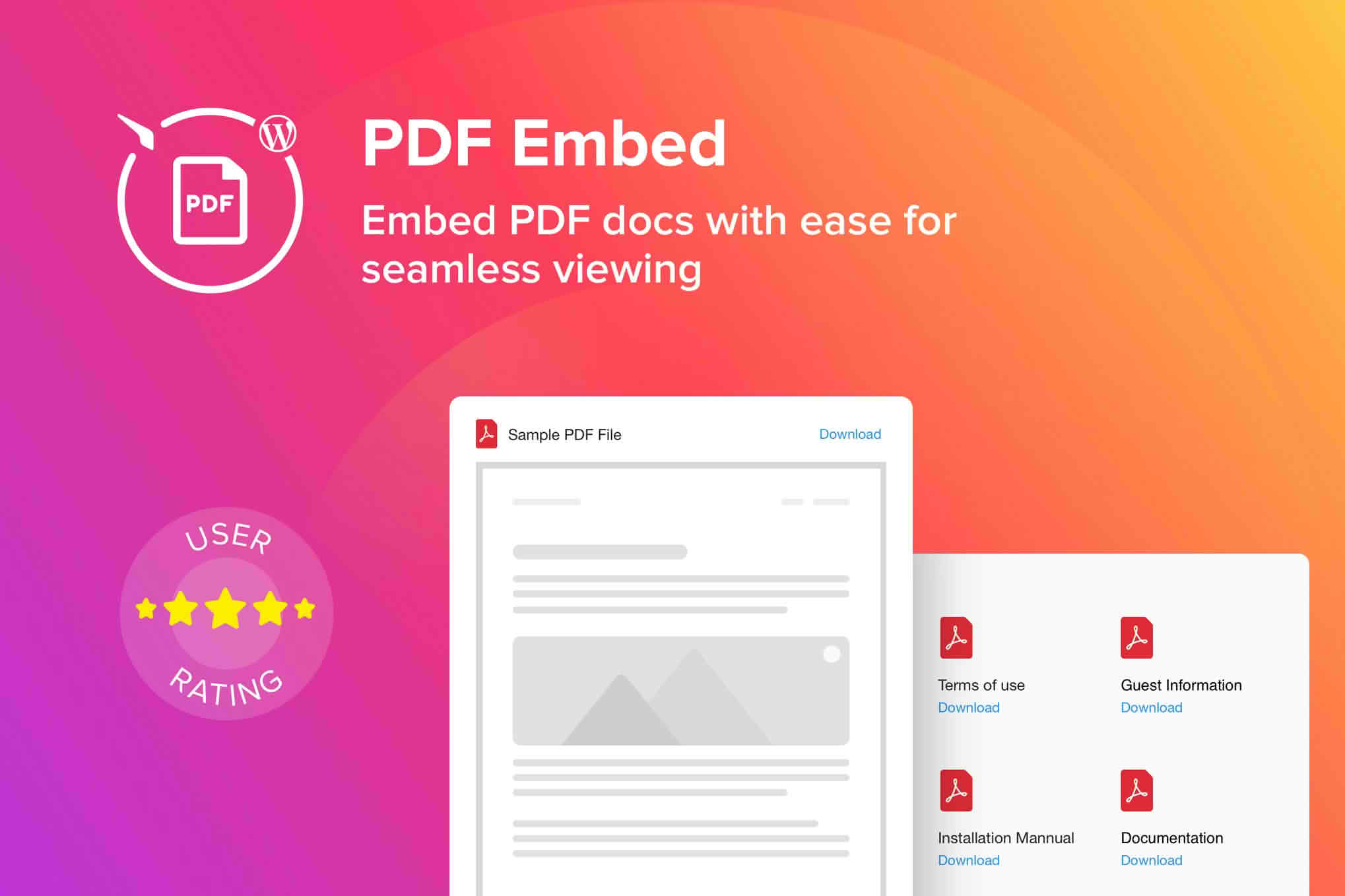 Download WordPress PDF Embed - Viewer Plugin