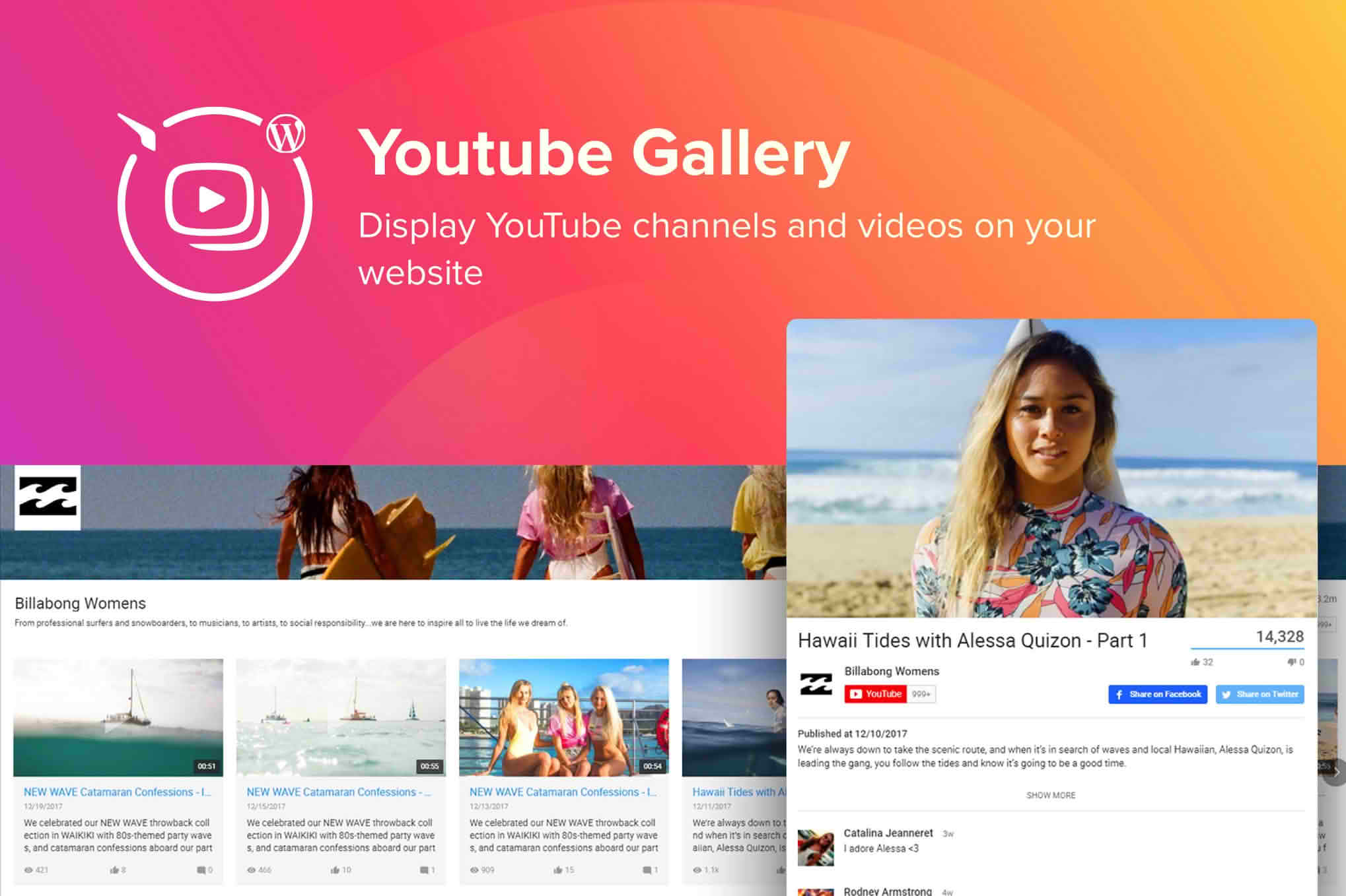 Download WordPress YouTube Gallery Plugin