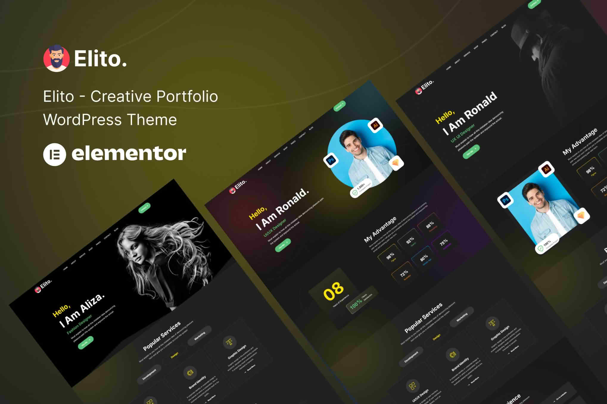 Download Elito - Creative Portfolio WordPress Theme GPL WordPress Plugin