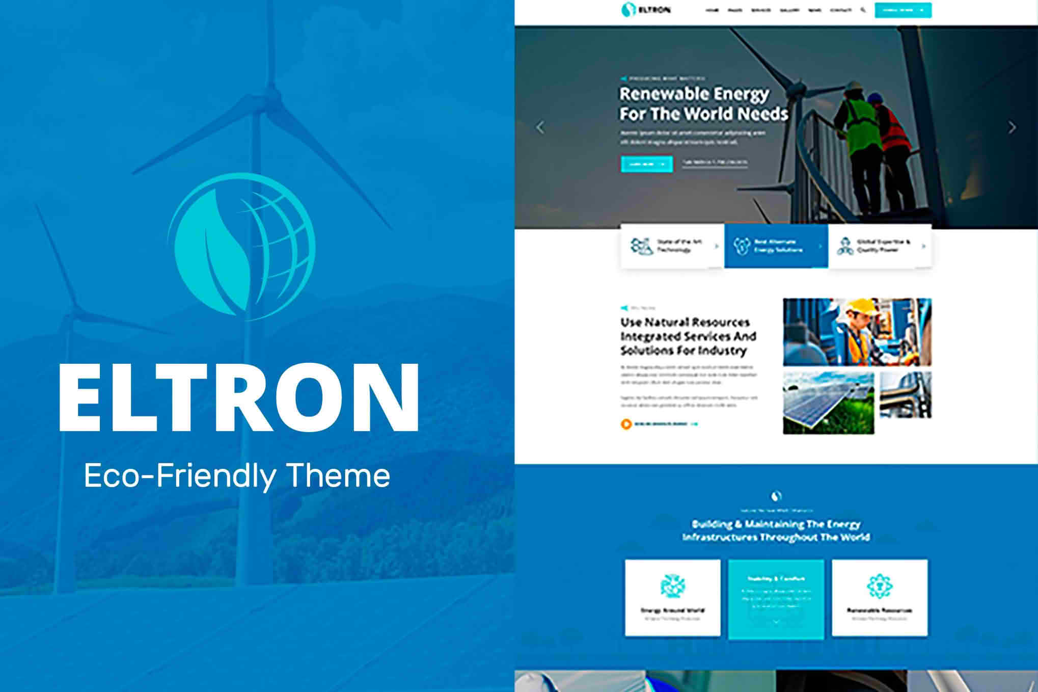 Download Eltron - Solar Energy WordPress Theme GPL WordPress Plugin