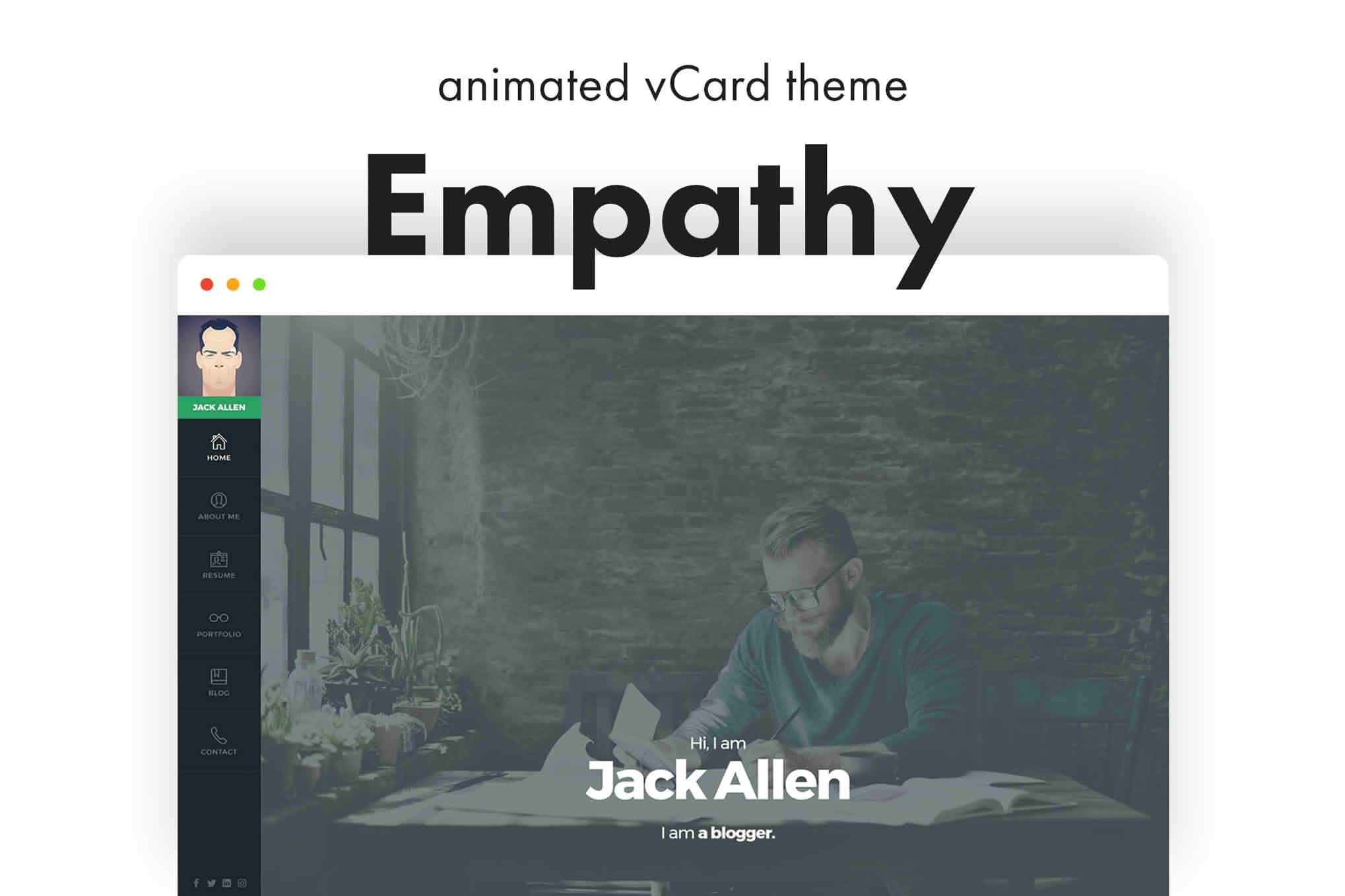 Download Empathy - A vCard WordPress Theme GPL WordPress Plugin
